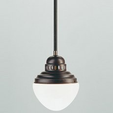 Светильник с арматурой коричневого цвета, плафонами белого цвета Berliner Messinglampen PS18-129opA