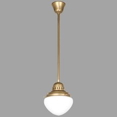 Светильник с арматурой бронзы цвета, плафонами белого цвета Berliner Messinglampen ps18-129opb