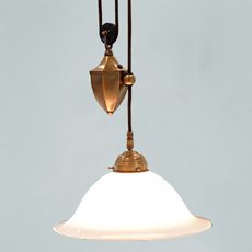 Светильник с арматурой бронзы цвета, плафонами белого цвета Berliner Messinglampen EI02-38opB