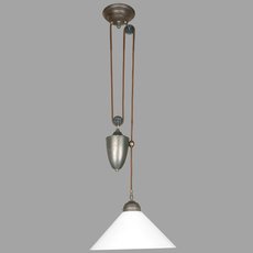 Светильник с арматурой бронзы цвета, плафонами белого цвета Berliner Messinglampen ei04-70opa