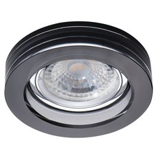 Точечный светильник с арматурой чёрного цвета, стеклянными плафонами KANLUX 22116