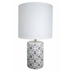 Настольная лампа с абажуром Escada 697/1L White