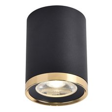 Точечный светильник с металлическими плафонами чёрного цвета Favourite 3086-1C