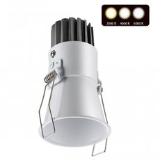 Точечный светильник с арматурой белого цвета, плафонами белого цвета Novotech 358906