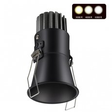 Точечный светильник с арматурой чёрного цвета Novotech 358907