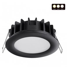 Точечный светильник с арматурой чёрного цвета Novotech 358948