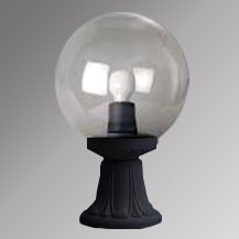 Светильник для уличного освещения с арматурой чёрного цвета, пластиковыми плафонами Fumagalli G25.110.000.AXE27