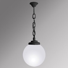 Светильник для уличного освещения с арматурой чёрного цвета, пластиковыми плафонами Fumagalli G25.120.000.AYE27
