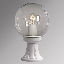 Светильник для уличного освещения с арматурой белого цвета Fumagalli G30.111.000.WXE27