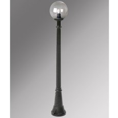 Светильник для уличного освещения с арматурой чёрного цвета, плафонами прозрачного цвета Fumagalli G25.158.000.AXE27