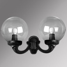 Светильник для уличного освещения с арматурой чёрного цвета, пластиковыми плафонами Fumagalli G30.142.000.AXE27