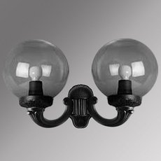 Светильник для уличного освещения с арматурой чёрного цвета, пластиковыми плафонами Fumagalli G30.142.000.AZE27