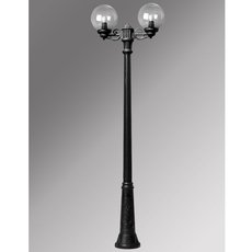 Светильник для уличного освещения с арматурой чёрного цвета, пластиковыми плафонами Fumagalli G25.157.S20.AXE27