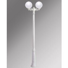 Светильник для уличного освещения с арматурой белого цвета, пластиковыми плафонами Fumagalli G25.157.S20.WYE27