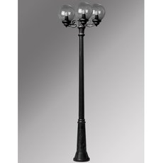 Светильник для уличного освещения с арматурой чёрного цвета, пластиковыми плафонами Fumagalli G25.157.S30.AZE27