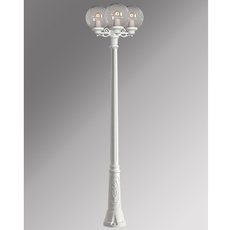 Светильник для уличного освещения с арматурой белого цвета, пластиковыми плафонами Fumagalli G25.157.S30.WXE27