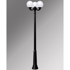 Светильник для уличного освещения с арматурой чёрного цвета, пластиковыми плафонами Fumagalli G30.157.R30.AYE27