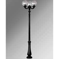 Светильник для уличного освещения с арматурой чёрного цвета, пластиковыми плафонами Fumagalli G30.202.R30.AXE27