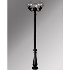 Светильник для уличного освещения с арматурой чёрного цвета, пластиковыми плафонами Fumagalli G30.202.R30.AZE27