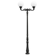 Светильник для уличного освещения с арматурой чёрного цвета, пластиковыми плафонами Fumagalli G40.205.M20.AYE27