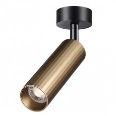 Точечный светильник с арматурой чёрного цвета, металлическими плафонами Novotech 358987