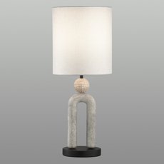 Настольная лампа с текстильными плафонами белого цвета Odeon Light 5410/1T