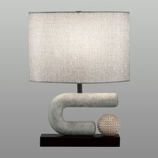 Настольная лампа с текстильными плафонами серого цвета Odeon Light 5410/1TA
