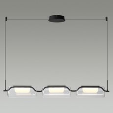 Светильник с арматурой чёрного цвета, стеклянными плафонами Odeon Light 5003/30L