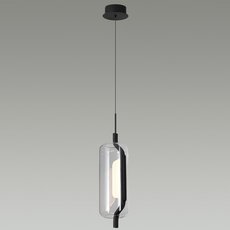 Светильник с арматурой чёрного цвета, стеклянными плафонами Odeon Light 5003/10L