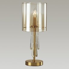 Настольная лампа с арматурой бронзы цвета, стеклянными плафонами Odeon Light 4886/1T