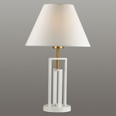 Настольная лампа с текстильными плафонами белого цвета Lumion 5291/1T