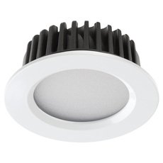 Точечный светильник с арматурой хрома цвета, плафонами белого цвета Novotech 357907