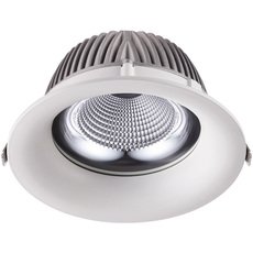 Точечный светильник с арматурой белого цвета, металлическими плафонами Novotech 358027
