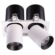 Точечный светильник с арматурой белого цвета, металлическими плафонами Novotech 358083