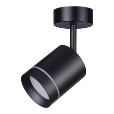 Точечный светильник с арматурой чёрного цвета, плафонами чёрного цвета Novotech 358260