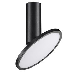 Точечный светильник с арматурой чёрного цвета, плафонами чёрного цвета Novotech 358346