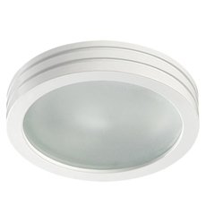 Точечный светильник с арматурой белого цвета, стеклянными плафонами Novotech 370389