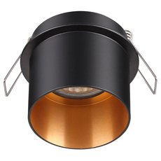 Точечный светильник с арматурой чёрного цвета, металлическими плафонами Novotech 370431