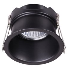 Точечный светильник с арматурой чёрного цвета, плафонами чёрного цвета Novotech 370445