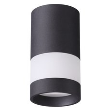 Точечный светильник с арматурой чёрного цвета, пластиковыми плафонами Novotech 370680