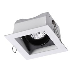 Точечный светильник с арматурой белого цвета, плафонами чёрного цвета Novotech 370712