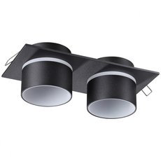Точечный светильник с арматурой чёрного цвета, плафонами чёрного цвета Novotech 370719