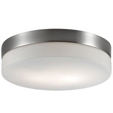 Светильник для ванной комнаты с арматурой никеля цвета, плафонами белого цвета Odeon Light 2405/1A