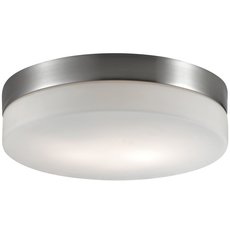 Светильник для ванной комнаты с арматурой никеля цвета, плафонами белого цвета Odeon Light 2405/1C