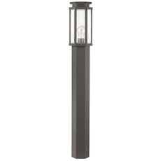 Светильник для уличного освещения с арматурой коричневого цвета, стеклянными плафонами Odeon Light 4048/1F