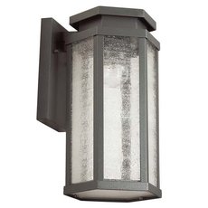 Светильник для уличного освещения с арматурой коричневого цвета, стеклянными плафонами Odeon Light 4048/1W