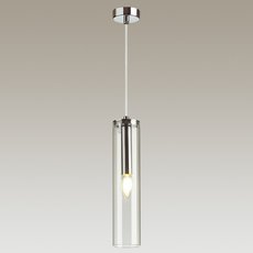 Светильник с стеклянными плафонами прозрачного цвета Odeon Light 4695/1