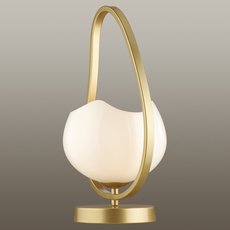 Настольная лампа с арматурой золотого цвета, стеклянными плафонами Odeon Light 4873/1T