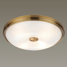Светильник с арматурой бронзы цвета, стеклянными плафонами Odeon Light 4956/4