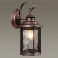Светильник для уличного освещения с стеклянными плафонами прозрачного цвета Odeon Light 4961/1W